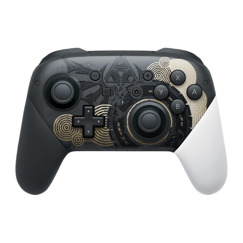 Геймпад Беспроводной Nintendo Switch Pro Controller The Legend of Zelda: Tears of the Kingdom Limited Edition Black Gold Новый - Retromagaz