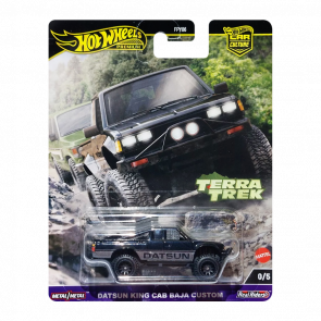 Машинка Premium Hot Wheels Datsun King Cab Baja Custom Chase Terra Trek 1:64 HRV92 Black - Retromagaz