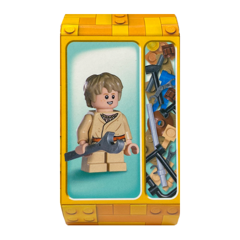 Конструктор Lego Фігурка Anakin Skywalker - Short Legs, Thick Messy Hair Paper Bag Star Wars b25sw03uk sw1332 Новый - Retromagaz