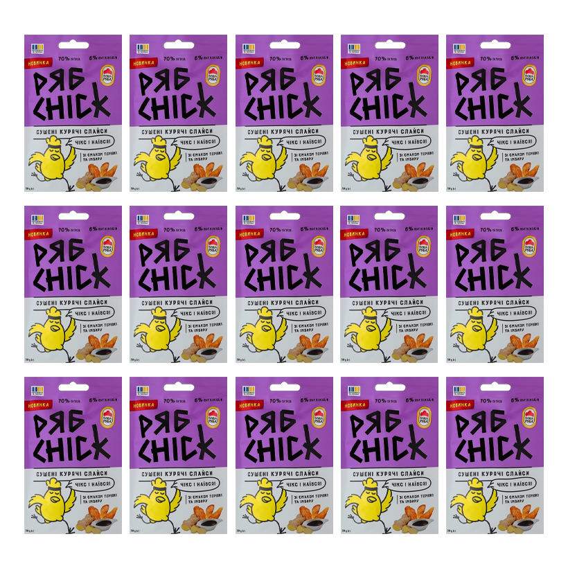 Набор Слайсы 15шт РябChick Куриные с Терияки и Имберем 30g - Retromagaz