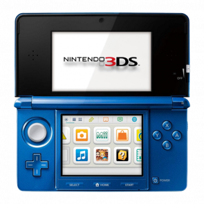 Консоль Nintendo 3DS Модифицированная 32GB Cobalt Blue + 10 Встроенных Игр Б/У Нормальный