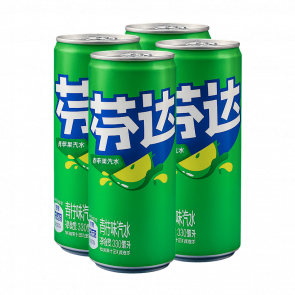Набор Напиток 4шт Fanta Азиатская Green Apple 330ml