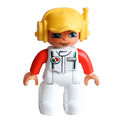 Фігурка Lego White Legs White Race Top Duplo Boy 47394pb160 Б/У - Retromagaz