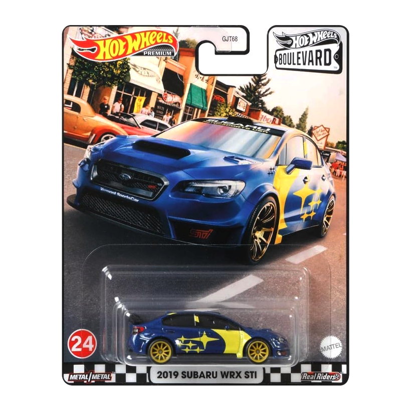 Машинка Premium Hot Wheels 2019 Subaru WRX STI Boulevard 1:64 GRL97 Blue - Retromagaz