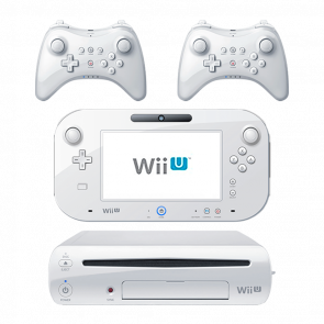 Набор Консоль Nintendo Wii U Модифицированная 96GB White + 10 Встроенных Игр Б/У Хороший + Геймпад Беспроводной RMC Wii U Pro Controller White Новый 2 - Retromagaz
