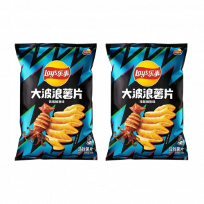 Набір Чипси 2шт Lay's Азійські Grilled Squid Flavor зі Смаком Смаженого Кальмара 70g - Retromagaz