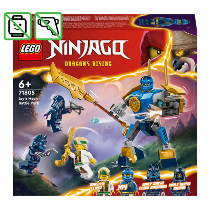 Конструктор Lego Боевой Набор Робота Джея Ninjago 71805 Без Фигурок Новый - Retromagaz