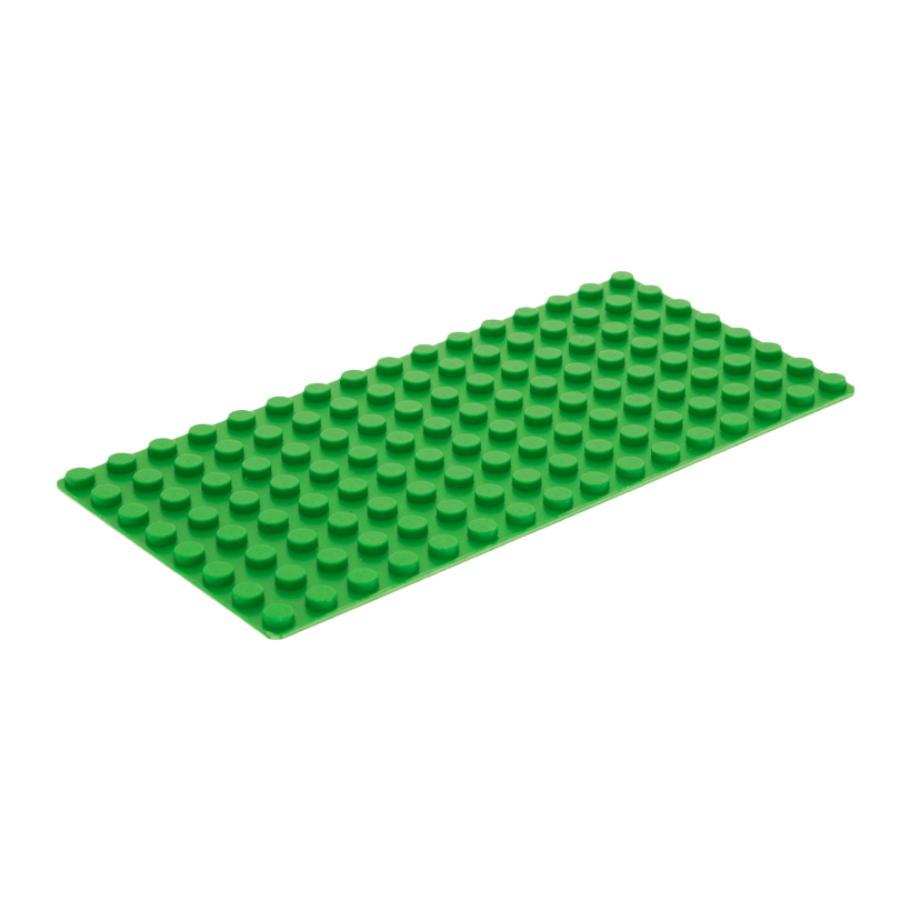 Пластина 2шт Lego Базова 8 x 16 3865 4179598 4219811 4288282 Bright Green Б/У - Retromagaz