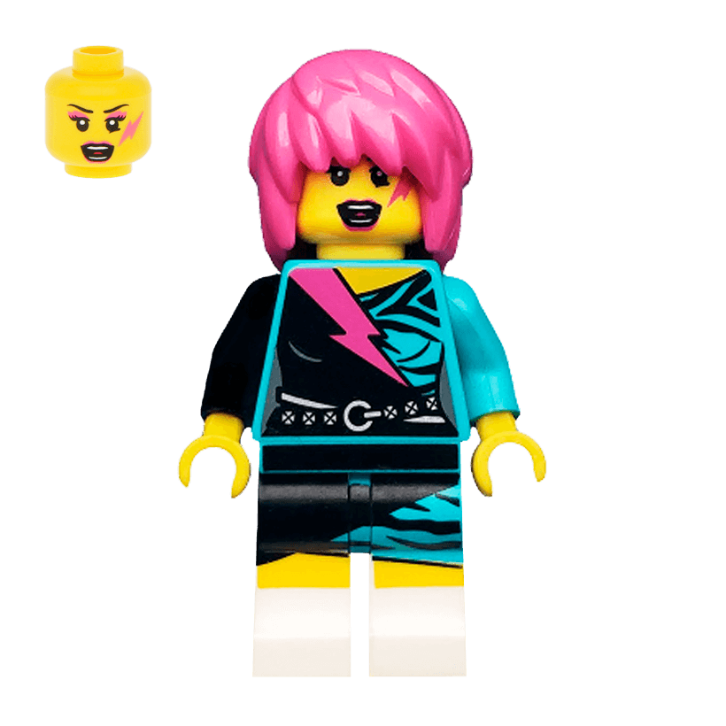 Фігурка Lego Series 7 Rocker Girl Collectible Minifigures col111 Б/У - Retromagaz