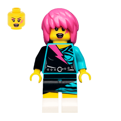 Фігурка Lego Rocker Girl Collectible Minifigures Series 7 col111 Б/У - Retromagaz