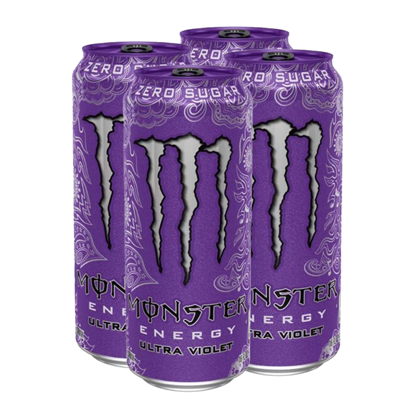 Набор Напиток Энергетический 4шт Monster Energy Ultra Violet 500ml - Retromagaz