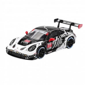 Машинка Premium MINI GT Porsche 911 GT3 R #77 AO Racing 2025 IMSA Petit Le Mans 1:64 MGT01143-CH White - Retromagaz
