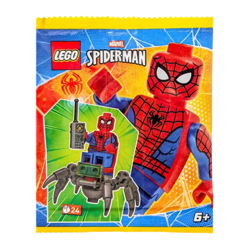 Конструктор Lego Фігурка Spider-Man with Spider-Crawler Paper Bag Super Heroes L0002283 Новий - Retromagaz