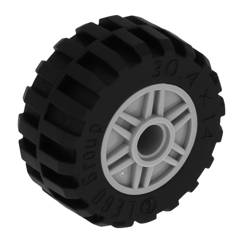 Колесо 20шт Lego Збірне 18mm D. x 14mm 55981c05 4299119 6109684 92402 4619323 Light Bluish Grey Б/У - Retromagaz