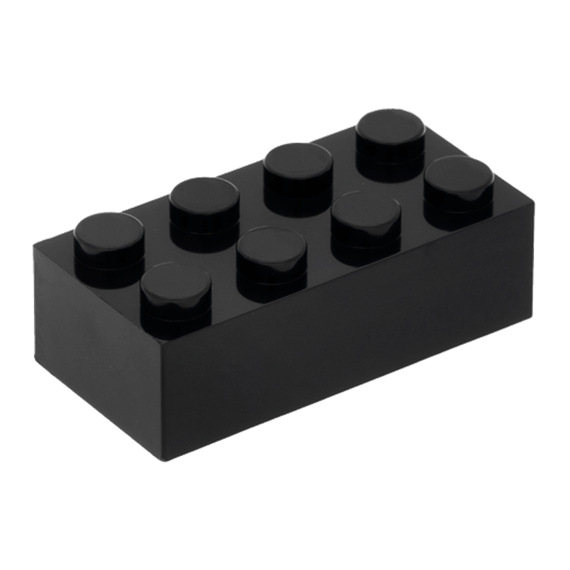 Кубик 40шт RMC Звичайна 2 x 4 Black Новий - Retromagaz