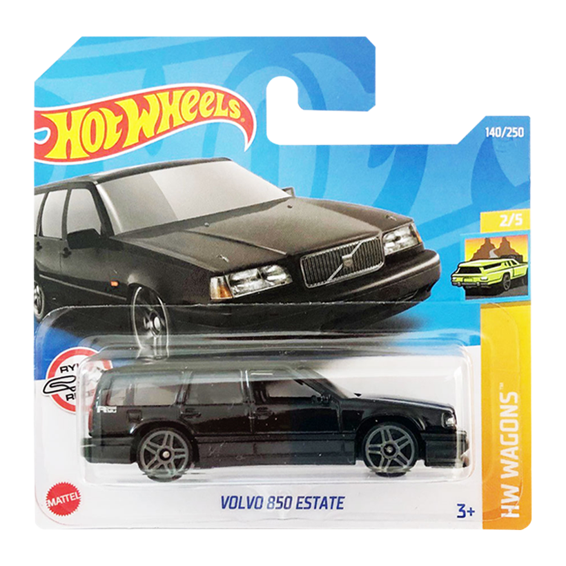 Машинка Базова Hot Wheels Volvo 850 Estate Wagons 1:64 HCX36 Black - Retromagaz