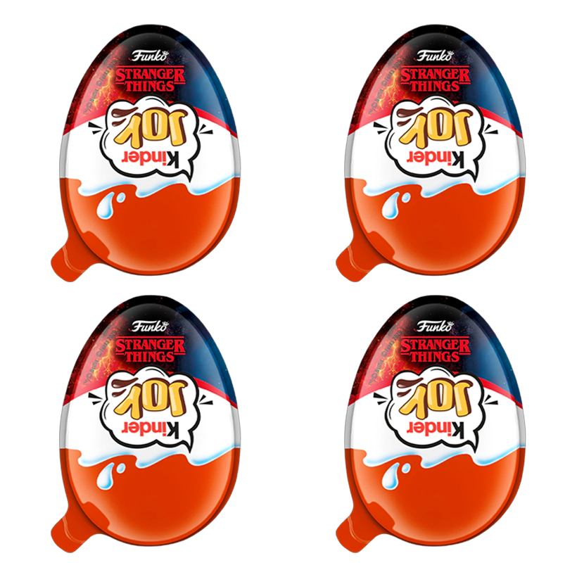 Набор Шоколадное Яйцо 4шт Kinder Joy Funko Pop Stranger Things 20g - Retromagaz