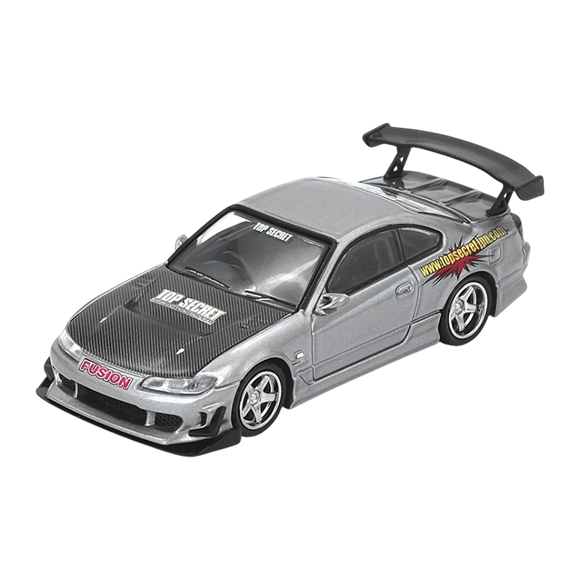 Машинка Premium INNO64 TOP SECRET Silvia (S15) 1:64 IN64-S15TS-SIL Silver - Retromagaz