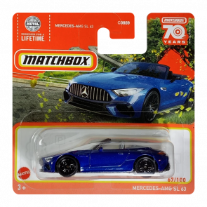 Машинка Велике Місто Matchbox Mercedes-AMG SL 63 Highway 1:64 HKW29/HLD46 Blue - Retromagaz