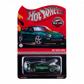 Машинка Premium Hot Wheels 1997 Toyota Supra Red Line Club RLC 1:64 JCP14 Green - Retromagaz