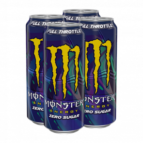 Набір Напій Енергетичний 4шт Monster Energy Full Throttle Zero Sugar 500ml - Retromagaz
