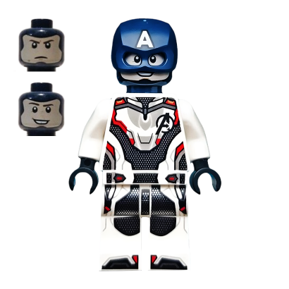 Фігурка Lego Marvel Captain America White Jumpsuit Helmet Super Heroes sh0560 Б/У - Retromagaz