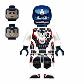 Фігурка Lego Marvel Captain America White Jumpsuit Helmet Super Heroes sh0560 Б/У - Retromagaz