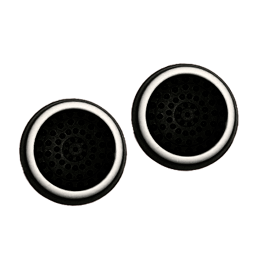 Накладки на Стіки 2шт RMC PlayStation 5 4 3 2 1 Xbox Series One 360 Switch 2 Black White - Retromagaz