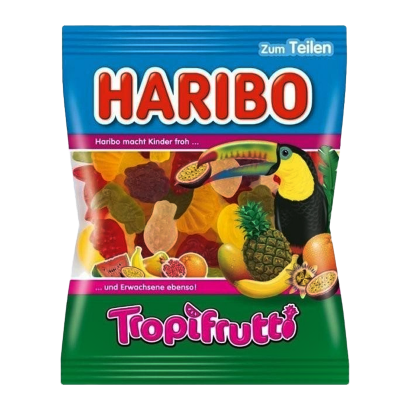 Цукерки Жувальні Haribo Tropifrutti 100g - Retromagaz