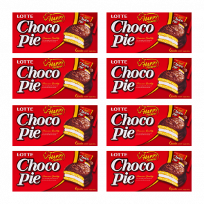 Набір Тістечка 8шт Lotte Чокопай Choco Pie (6 Тістечок) 168g Набір Тістечка 8шт Lotte Чокопай Choco Pie (6 Тістечок) 168g - Retromagaz