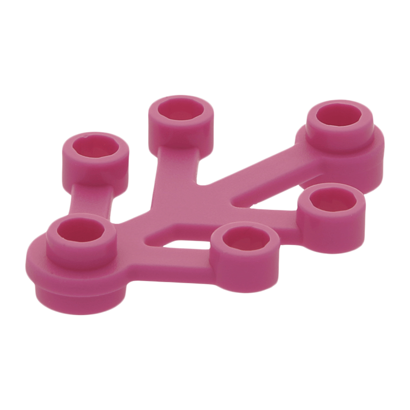 Рослина 4шт Lego Листя 4 x 3 2423 6093480 6268816 Dark Pink Б/У - Retromagaz