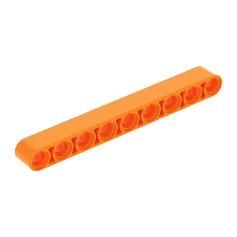 Technic 10шт Lego Балка Толстая Прямая 1 x 9 40490 64289 4157376 6135086 Orange Б/У - Retromagaz