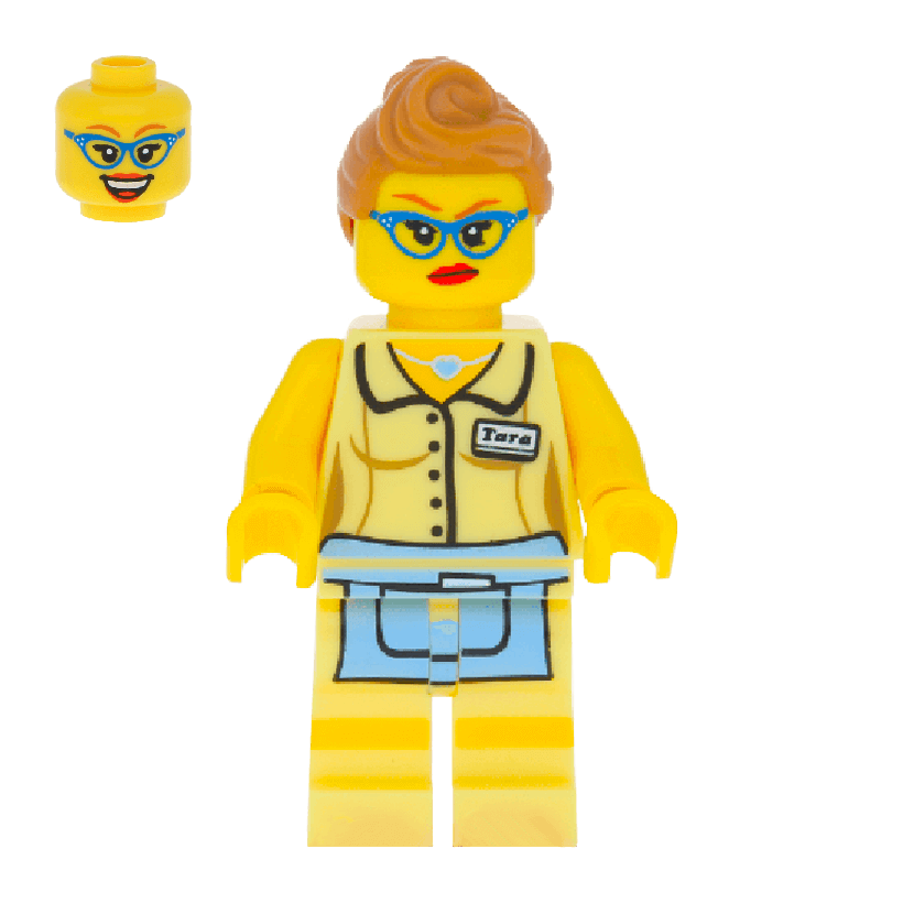 Фігурка Lego Series 11 Diner Waitress Collectible Minifigures col11-13 col175 Б/У - Retromagaz