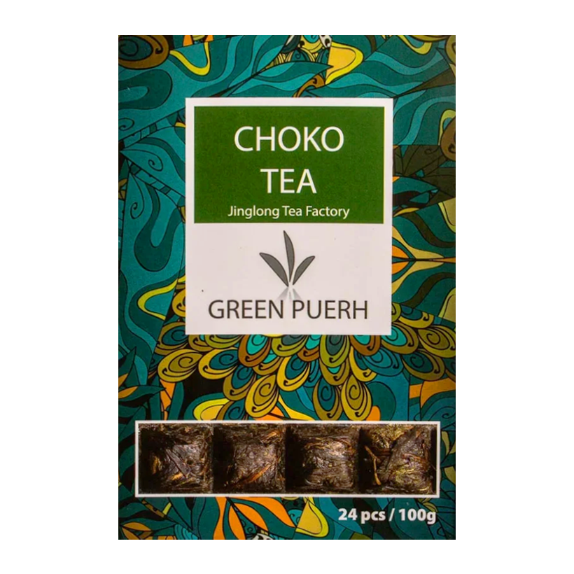 Пресований чай у формі плитки Пуэр Jing Long Шен Пуэр Цзин Лун Путешественник 2020 100g - Retromagaz