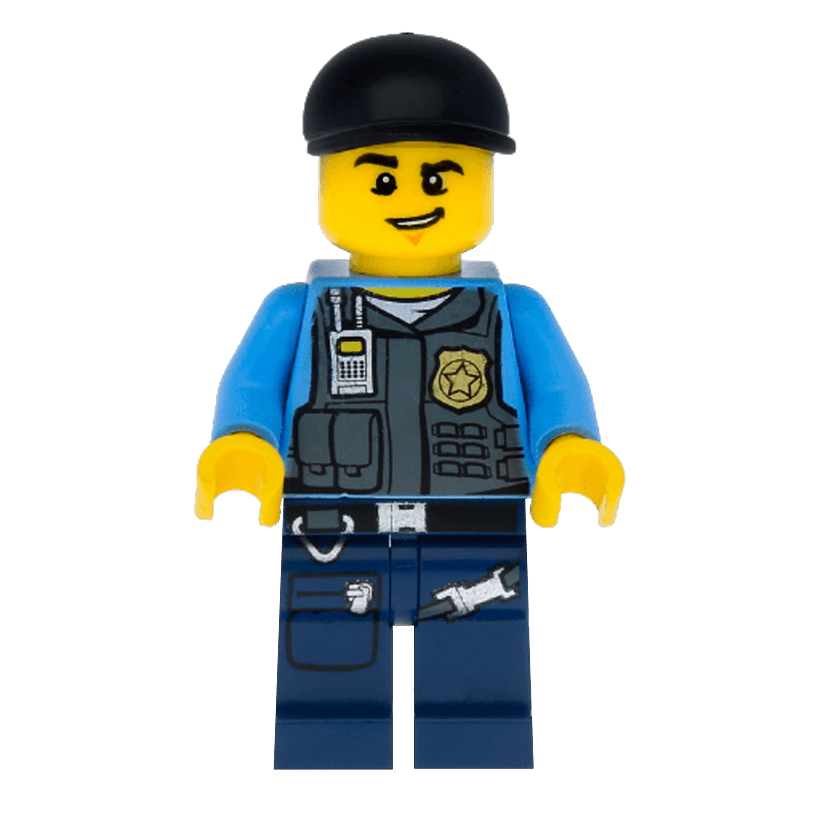 Фигурка Lego Police 973pb1350 Undercover Elite Officer 8 City cty0432 Б/У - Retromagaz