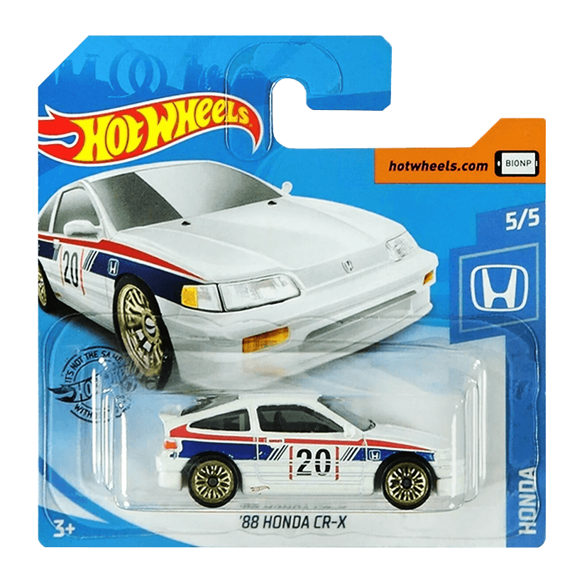 Машинка Базова Hot Wheels '88 Honda CR-X Honda 1:64 GHC10 White - Retromagaz