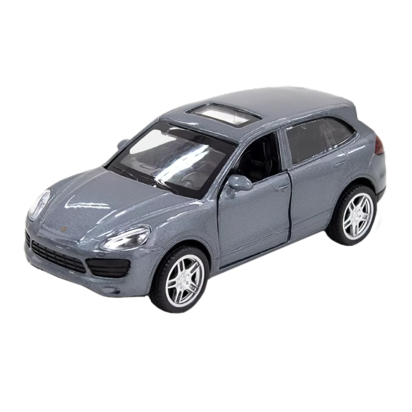 Машинка Автопром Porsche Porsche Cayenne S 1:43 Grey - Retromagaz