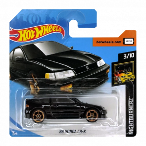 Машинка Базовая Hot Wheels '88 Honda CR-X Nightburnerz 1:64 FYF80 Black - Retromagaz