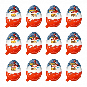 Набір Шоколадне Яйце 12шт Kinder Joy Spider Man 20g - Retromagaz