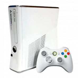 Консоль Microsoft Xbox 360 Slim Freeboot 250GB White + 5 Вбудованих Ігор Б/У Хороший - Retromagaz