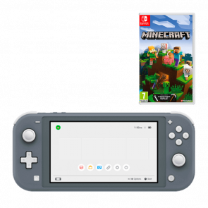 Набір Консоль Nintendo Switch Lite 32GB Grey Новий  + Гра Minecraft Російська Озвучка - Retromagaz