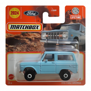 Машинка Большой Город Matchbox 1970 Ford Bronco Adventure 1:64 HVN34 Blue - Retromagaz