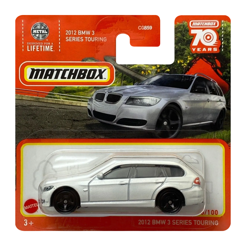 Машинка Большой Город Matchbox 2012 BMW 3 Series Touring Highway 1:64 HLC71 White - Retromagaz