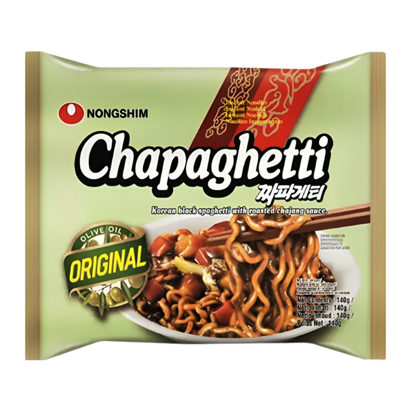 Лапша Nongshim Chapagetti Рамьон с Овощами и Соевым Соусом Неострая 140g - Retromagaz