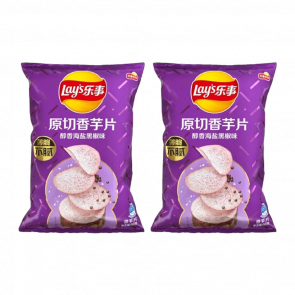 Набір Чипси 2шт Lay's Азійські Taro зі Смаком Морської Солі та Чорного Перцю 60g - Retromagaz