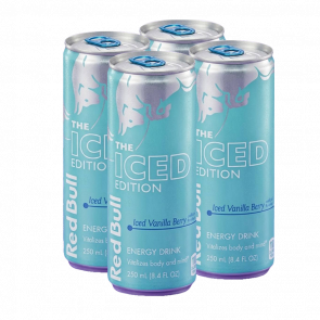 Набір Напій Енергетичний 4шт Red Bull Iced Edition Vanilla Berry 250ml - Retromagaz