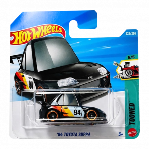 Машинка Базовая Hot Wheels ’94 Toyota Supra Tooned 1:64 JJK51 Black - Retromagaz