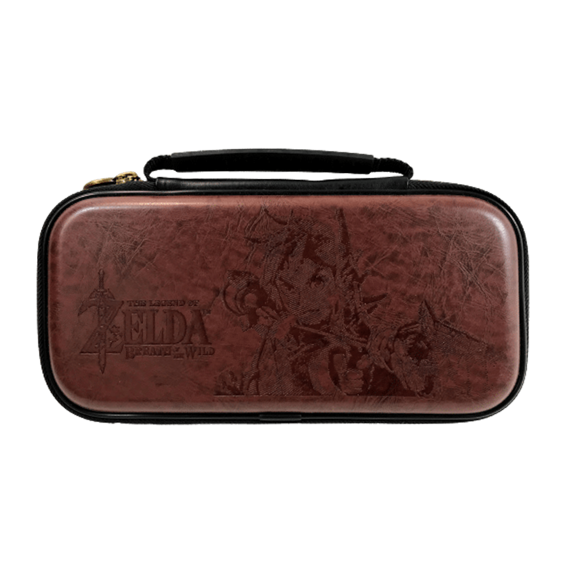 Чехол Твердый Nintendo Switch Lite Deluxe Zelda Breath of The Wild Link Travel Case Brown Новый - Retromagaz