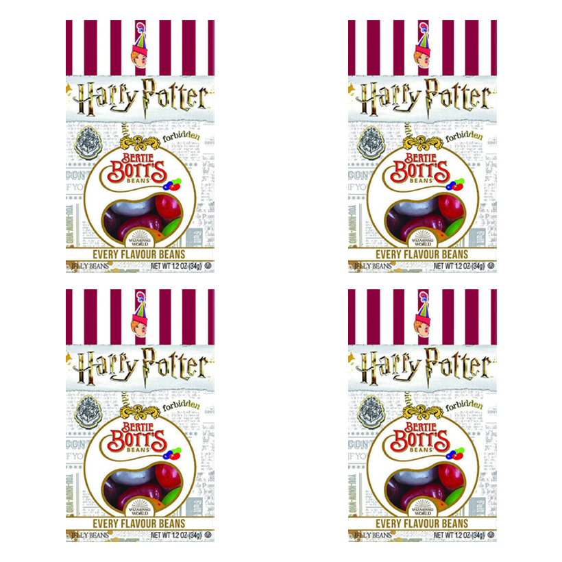 Набор Конфеты 4шт Jelly Beans Harry Potter Bertie Bott's 34g - Retromagaz