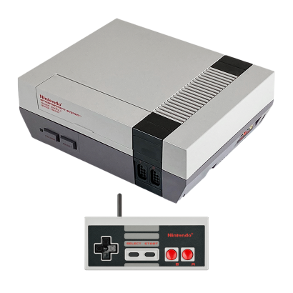 Набір Консоль Nintendo NES FAT Europe Grey Б/У + Геймпад Дротовий Grey 2.7m Б/У - Retromagaz